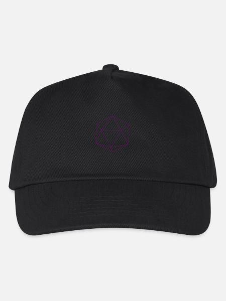 violet icosahedron - Kids’ Baseball Cap - black