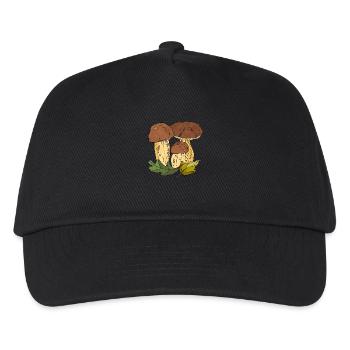 Pilze - Kinder Basecap - Schwarz - Vorne