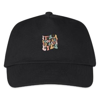 Es ist ein guter Tag, um die Augen zu retten - Optometrist Eye - Kinder Basecap - Schwarz - Vorne