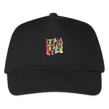 Es ist ein guter Tag, um die Augen zu retten - Optometrist Eye - Kinder Basecap - Schwarz - Vorne