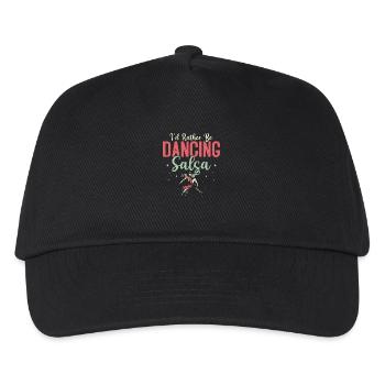 I'd Rather Be Dancing Salsa Latin Music Salsa Danc - Kinder Basecap - Schwarz - Vorne