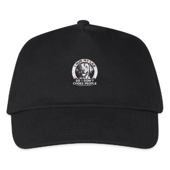 I Hug My Lab So I Dont Choke People | Labrador - Kids’ Baseball Cap - black - Front