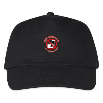 Please no photos - I'm on sick leave - Kids’ Baseball Cap - black - Front