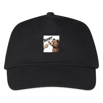 BÄRENLIEBE - Kinder Basecap - Schwarz - Vorne