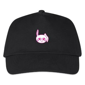 Süßer Hase - Kinder Basecap - Schwarz - Vorne