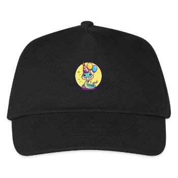 Snake Cobra Birthday Baby - Kids’ Baseball Cap - black - Front