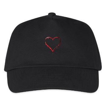 Forme de cœur sanglant - Casquette de baseball Enfant - noir - Devant