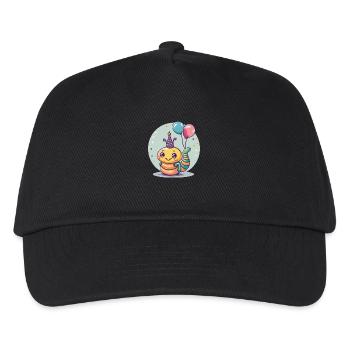 Wurm Geburtstag Baby - Kinder Basecap - Schwarz - Vorne