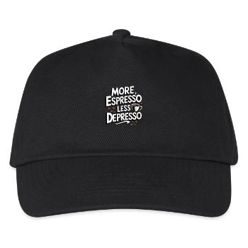 Espresso, Coffee, Kaffee, Latte, Geschenkidee - Kinder Basecap - Schwarz - Vorne