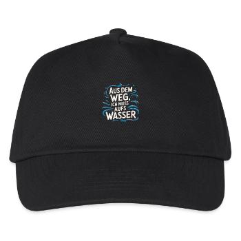 Aus dem Weg, ich muss aufs Wasser - Kinder Basecap - Schwarz - Vorne