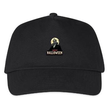 Draculas Halloween-Gruß - Kinder Basecap - Schwarz - Vorne