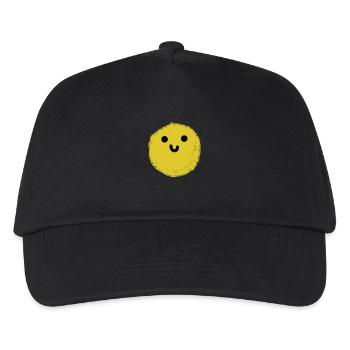Balloy (gelbe Kugel) - Kinder Basecap - Schwarz - Vorne