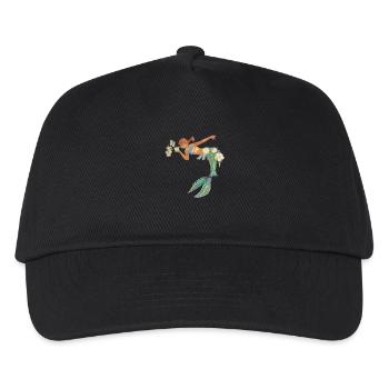 Meerjungfrau - Kinder Basecap - Schwarz - Vorne