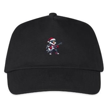 Eagle Christmas Rocker Guitar - Kids’ Baseball Cap - black - Front