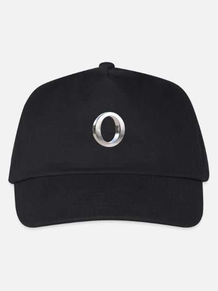 Chrome ,, O " Metallic - Kinder Basecap - Schwarz