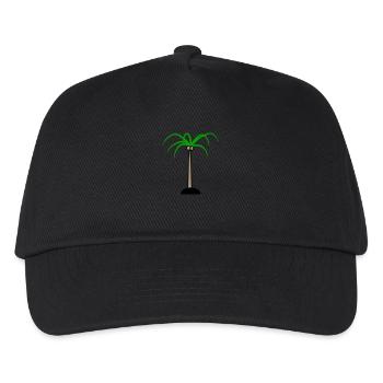 Palm Tree Island Tree Beach Holiday Coconut Sea Cool - Kids’ Baseball Cap - black - Front
