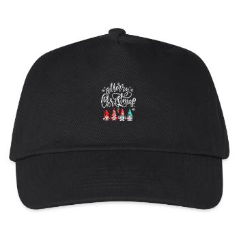 Frohe Weihnachten Zwerge - Kinder Basecap - Schwarz - Vorne
