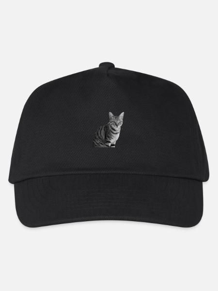 niedliche Katze T-shirt Geschenkidee Weihnachten - Kinder Basecap - Schwarz