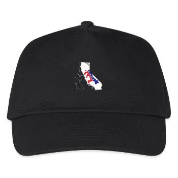 Democrat Flag in California State Map CA - Kids’ Baseball Cap - black - Front
