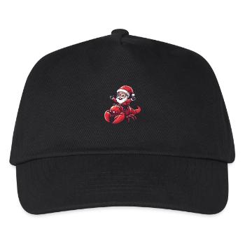 Hummer Krebs Weihnachtsmann - Kinder Basecap - Schwarz - Vorne
