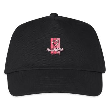 Geschenk für Allegra - Kinder Basecap - Schwarz - Vorne