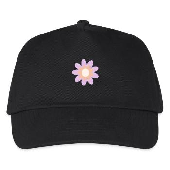 Flower pastel flower flowers pastel flowers lilac - Kids’ Baseball Cap - black - Front