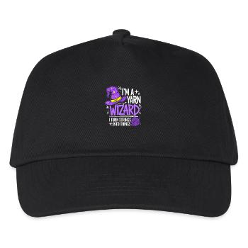 Magie de la laine et créativité - Casquette de baseball Enfant - noir - Devant