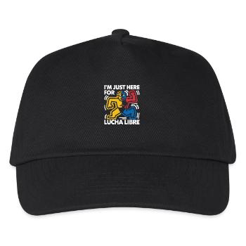 Action und Wrestling-Look - Kinder Basecap - Schwarz - Vorne