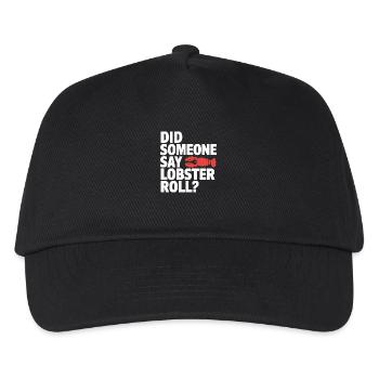 Maritime foodie look - Kids’ Baseball Cap - black - Front