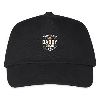 Promoted to Daddy Est. 2025 - Kids’ Baseball Cap - black - Front