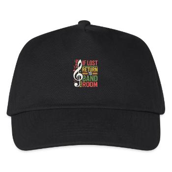 Witziges Design für Musiker - Kinder Basecap - Schwarz - Vorne