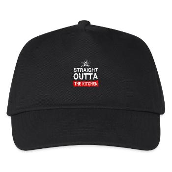 Straight Outta Cooking Chef - Kids’ Baseball Cap - black - Front