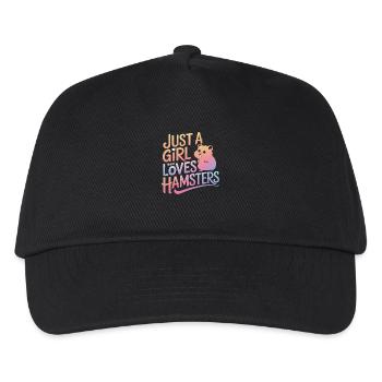 Hamster - Casquette de baseball Enfant - noir - Devant