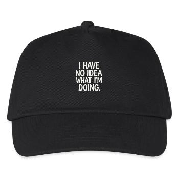 I Have No Idea What I'm Doing 10 - Kinder Basecap - Schwarz - Vorne