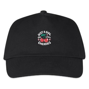 Cherries Cherries Fruits Food - Kids’ Baseball Cap - black - Front