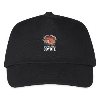 Coyote Animal Funny - Kids’ Baseball Cap - black - Front