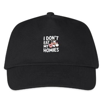 Vegetarian Vegan Veggie Vegetarian - Kids’ Baseball Cap - black - Front