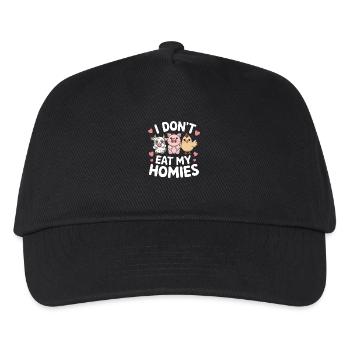 Vegetarian Vegan Veggie Vegetarian - Kids’ Baseball Cap - black - Front