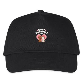 Valentin's Day Paw-ty - Casquette de baseball Enfant - noir - Devant