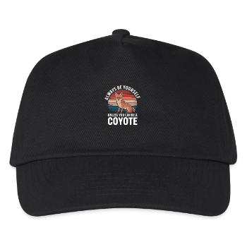Coyote Animal Funny - Kids’ Baseball Cap - black - Front
