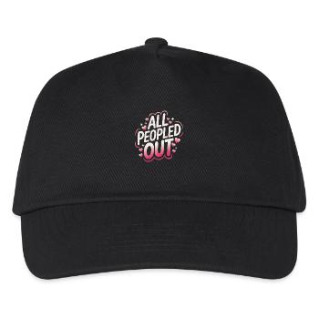 Introvertierter asozialer introvertierter - Kinder Basecap - Schwarz - Vorne