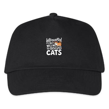 Introvertierter asozialer introvertierter - Kinder Basecap - Schwarz - Vorne