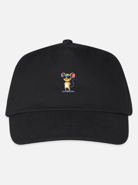 maus sonnenbrille - Kinder Basecap - Schwarz