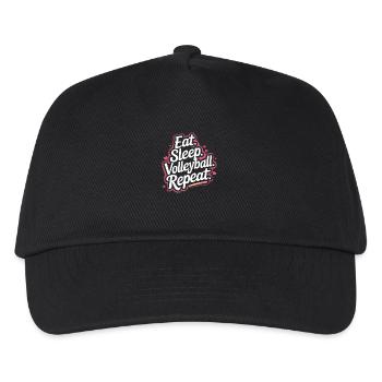 Volleyball Spieler Beach Volleyball Volleyballer - Kinder Basecap - Schwarz - Vorne