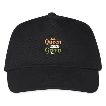 Reine Du Vert Golfeur Golf - Casquette de baseball Enfant - noir - Devant