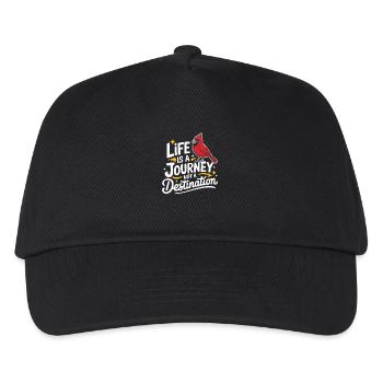Kardinal Rotkardinal Vogel Roter Kardinal - Kinder Basecap - Schwarz - Vorne
