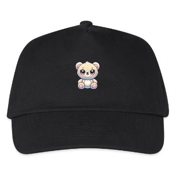 Super Cute Kawaii Baby Bear - Kinder Basecap - Schwarz - Vorne