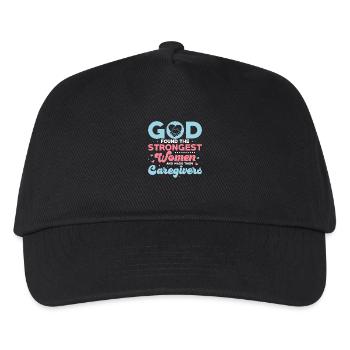 Dieu a trouvé les femmes les plus fortes pour s’occuper d’elles - Casquette de baseball Enfant - noir - Devant