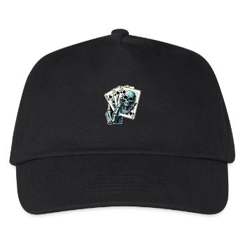 Alien Kartenspiel - Kinder Basecap - Schwarz - Vorne
