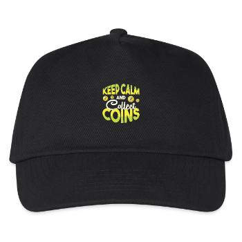 Coin collector - Kids’ Baseball Cap - black - Front